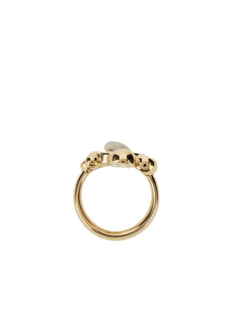 GUCCI Gucci GG Marmont Ring with Zirconia Gold