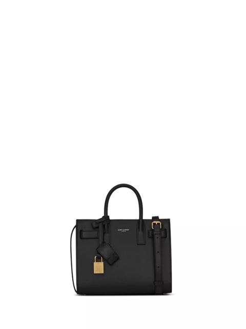 SAINT LAURENT Classic Sac de Jour Nano Leather Satchel