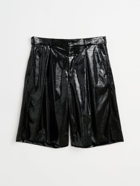 Comme Des Garçons COMME DES GARÇONS HOMME PLUS SHORTS SHINY BLACK