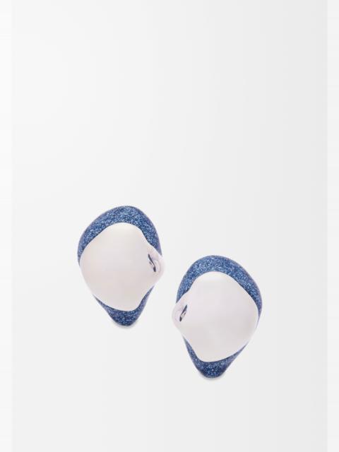 Loewe Foam Drip earrings in sterling silver and enamel