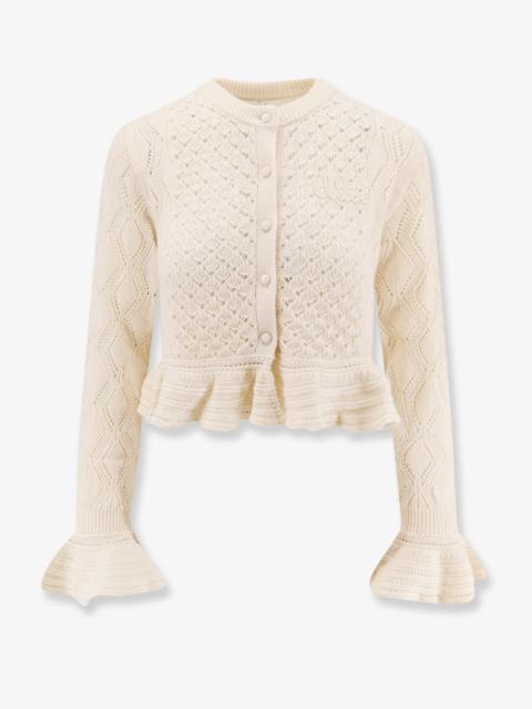 Other Designers Chloe' Cardigan With Rouches