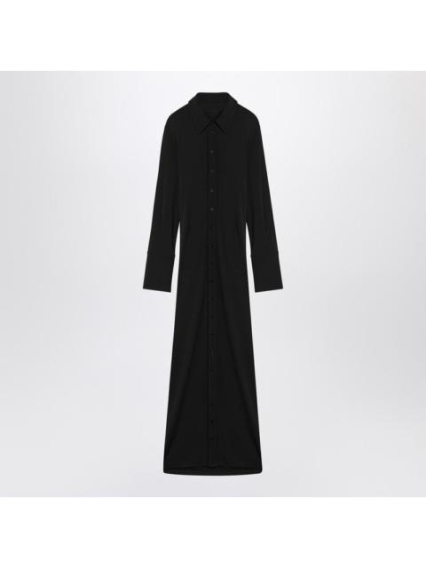 Sportmax Sportmax Black Shirt Dress In Viscose Jersey Women