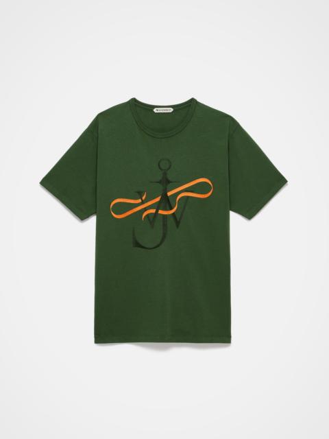 JW Anderson RIBBON ANCHOR T-SHIRT IN GREEN