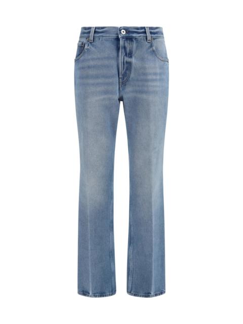 Miu Miu Miu Miu Washed Denim Five-pocket Jeans Azzurro