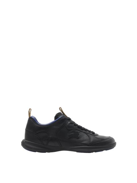 Burberry burberry Leather Matrix Sneakers in Black at Nordstrom
