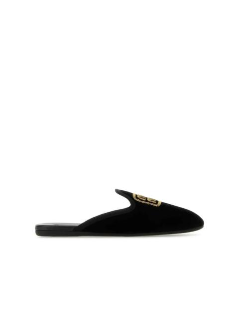 Miu Miu Miu Miu Logo Embroidered Slip-On Mules Women