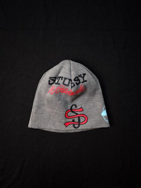 Stüssy Stussy Mixed Logo Skullcap No Cuff Knit Beanie Hat Gray OS