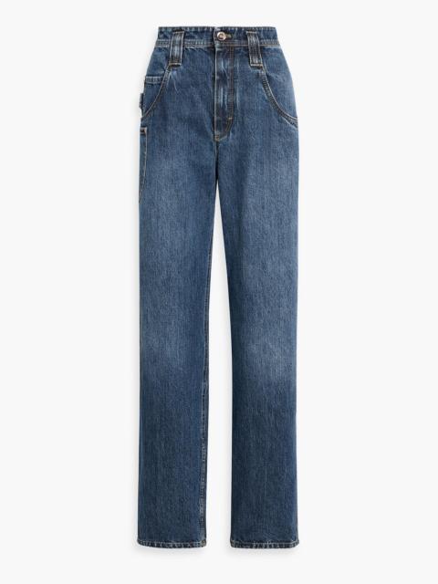 Brunello Cucinelli High-rise straight-leg jeans