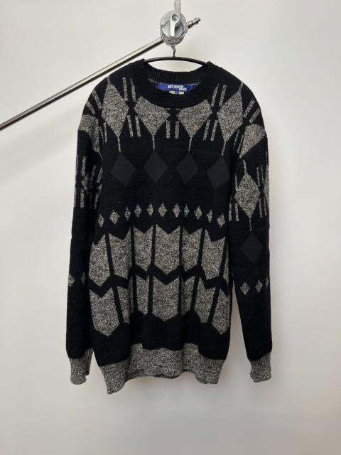 Junya Watanabe MAN Junya Watanabe X cdg patterned knit sweater
