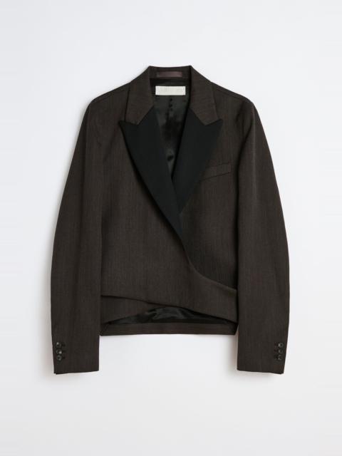 Our Legacy Our Legacy Wrap Blazer Havana Brown Chain Wool