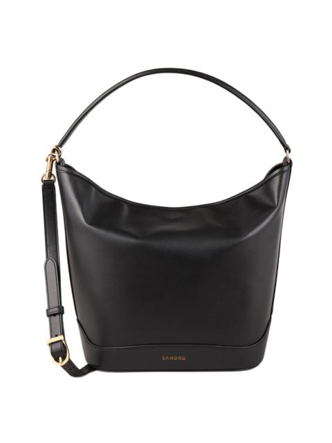 Sandro SANDRO Leather bucket bag TANGOSO in Black at Nordstrom