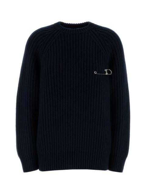 Prada Prada Women Dark Blue Wool Blend Sweater