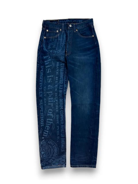 Levi's Levis 501 Jeans Denim Big Logo Vintage Rare Men’s W29 L33