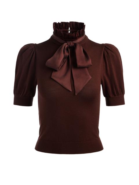 Alice + Olivia CHASE PUFF SLEEVE SWEATER