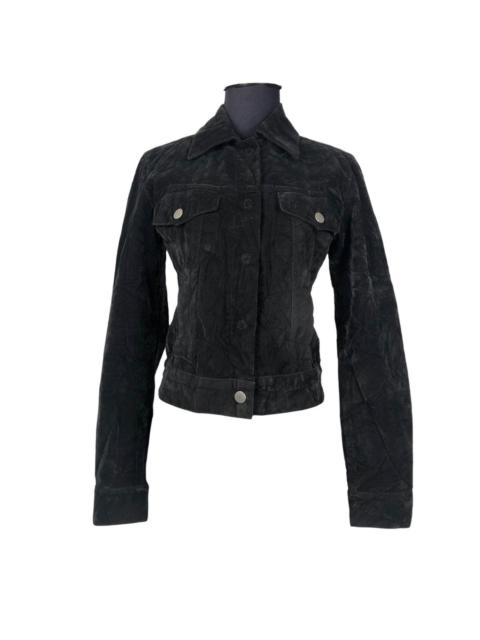 Maison Margiela Maison Margiela MM6 Artisanal Black Painted Velvet Jacket