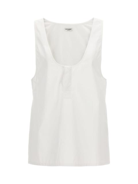 SAINT LAURENT 'henley' Tank Top