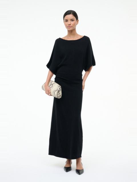 STAUD STAUD AMELIE SWEATER DRESS BLACK