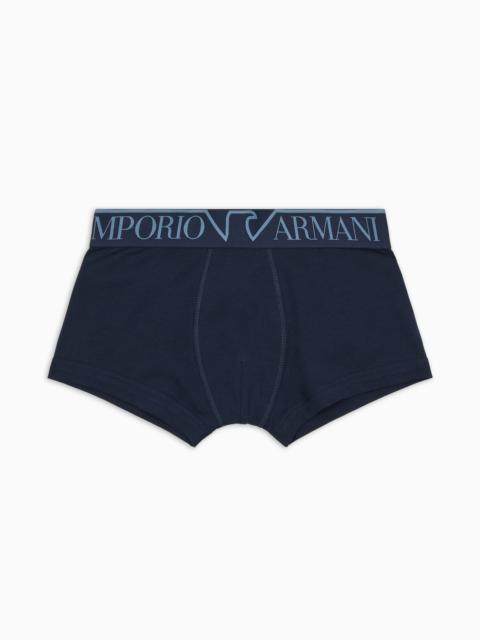 EMPORIO ARMANI ASV Megalogo organic-cotton boxer briefs