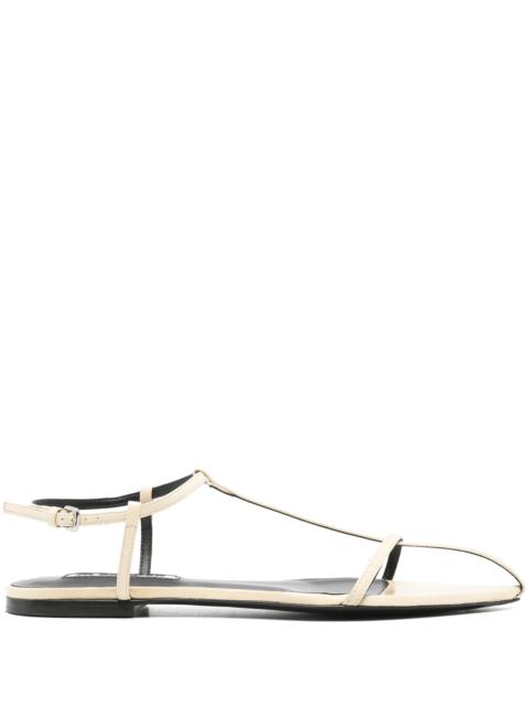 Jil Sander flat leather sandals