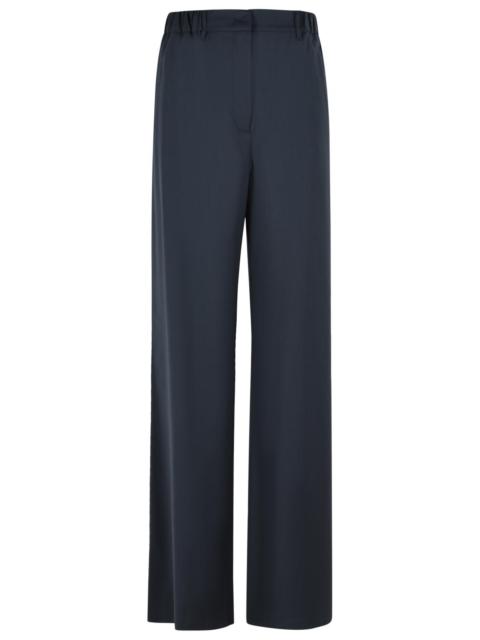 Max Mara Max Mara 'Editto' Blue Virgin Wool Pants Women