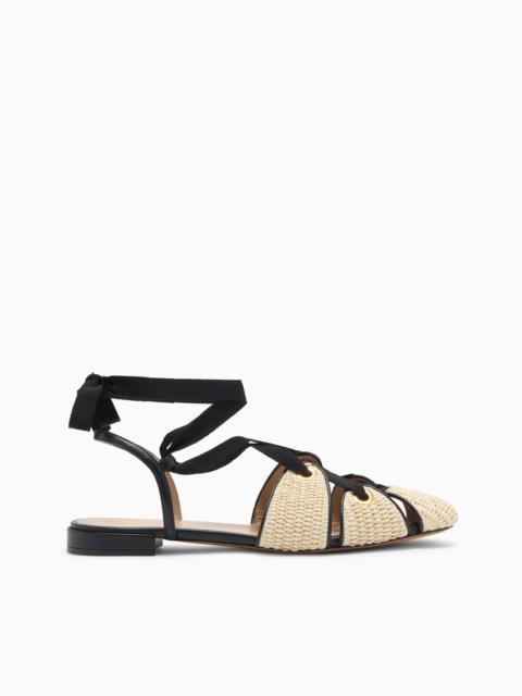 ULLA JOHNSON Artemis Eyelet Detail Flat