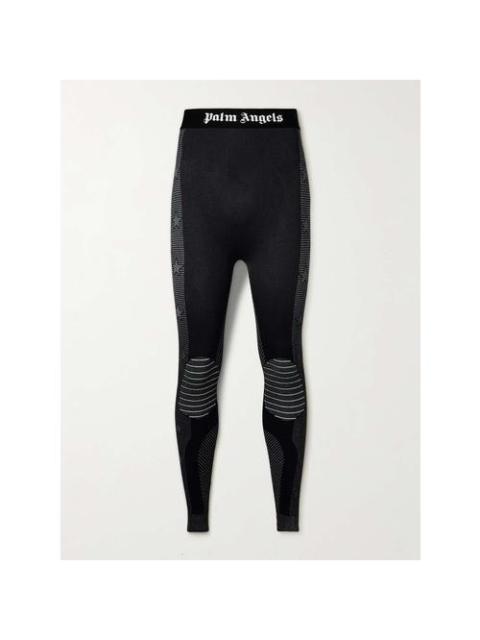 Palm Angels Monogram Baselayer Ski Bottoms Black