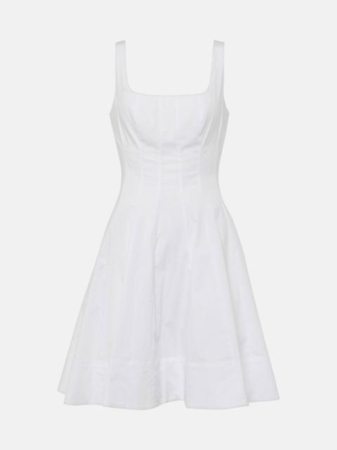 STAUD Wells cotton poplin minidress