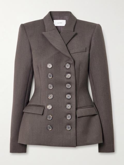 ALEX PERRY Double-breasted Twill Blazer