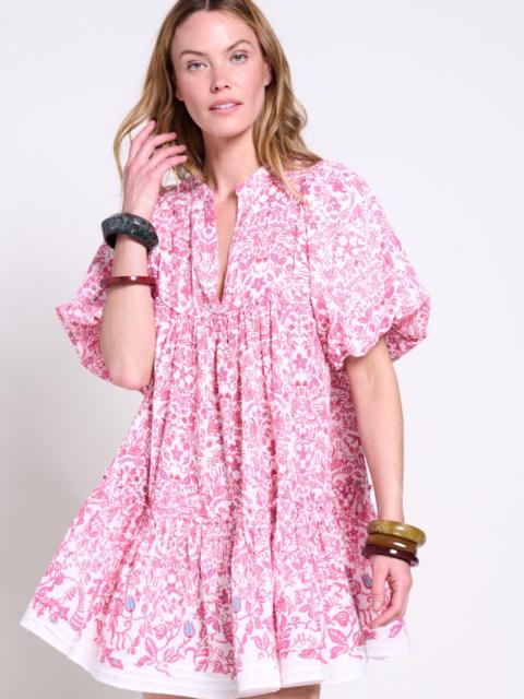 Poupette St Barth Mini Dress Cruz - Pink Tiare