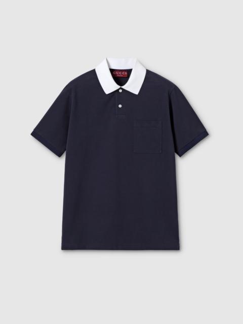 GUCCI Stretch cotton piquet polo shirt