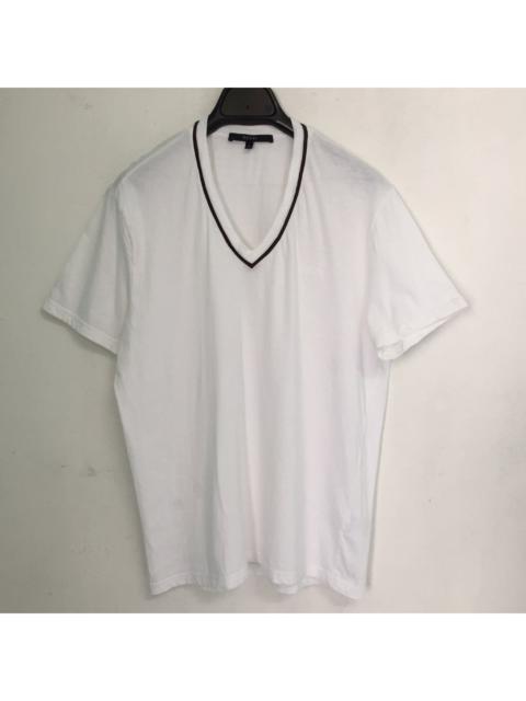 GUCCI Gucci White Tee V Neck MADE IN ITALY