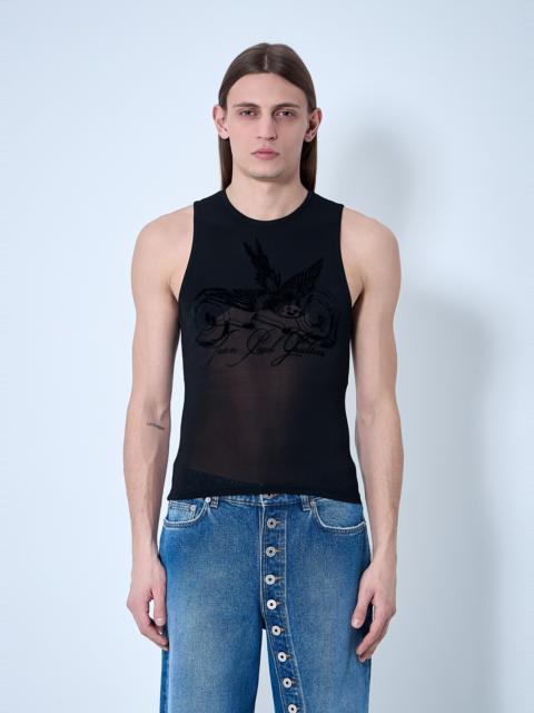 Jean Paul Gaultier Mesh Tattoo Tank Top