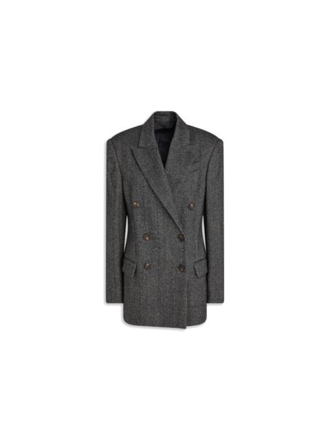 Brunello Cucinelli Brunello Cucinelli Herringbone Wool Blazer Women