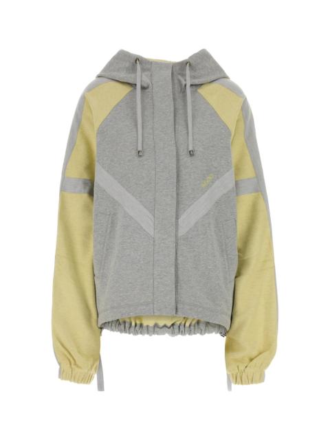 THE ATTICO Two-tone cotton oversize t-shirt