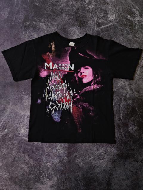 Vintage Marilyn Manson T-shirt By Anvil "Tour America 2009"