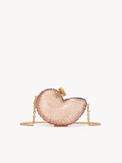 Chloé SEA TREASURES SHELL MINAUDIÈRE IN PLEXIGLASS