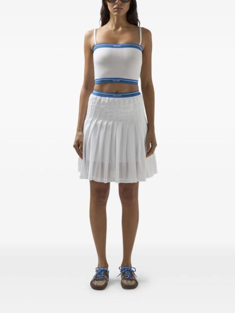 GCDS Gcds Logo-detail Pleated Mini Skirt