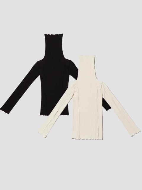 BASERANGE Pack - 2 Omato Turtleneck - Fine Organic Cotton Rib