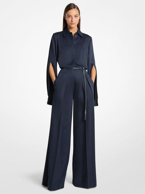 MICHAEL KORS COLLECTION Satin Palazzo Trousers