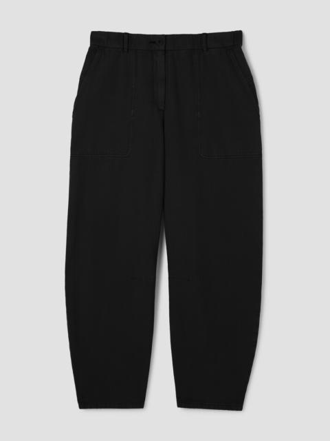 EILEEN FISHER Garment-Dyed Utility Cotton Arch Pant