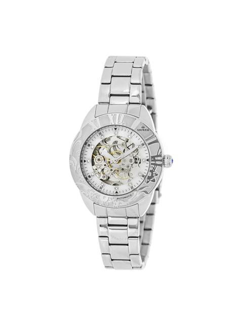 Empress - Empress Godiva Automatic White Dial Ladies Watch EMPEM1101
