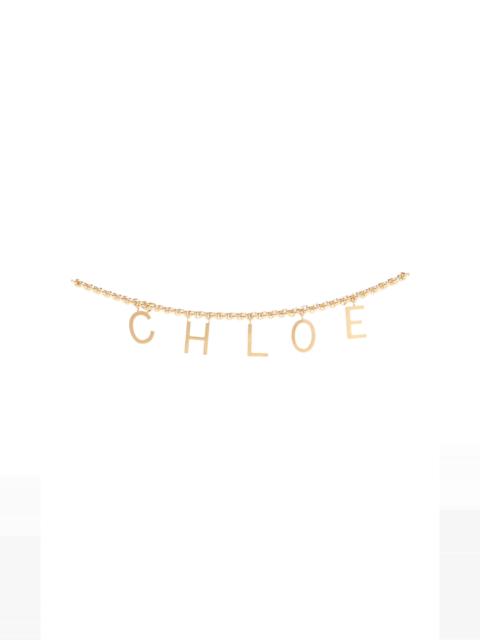Chloé Letters Gold-Tone Chain Belt gold