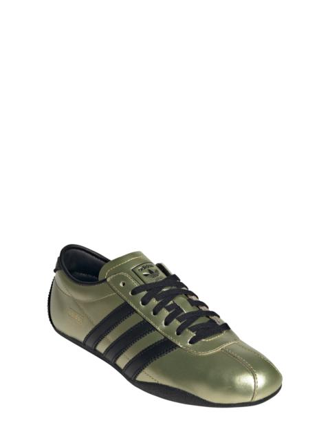 adidas adidas Tokyo Low Top Suede Sneaker in Gold Met/Black/Gold Met at Nordstrom