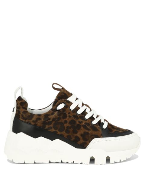 スニーカー Pierre Hardy \"Street Life\" sneakers (RS01ZCALFPETROL-BLACK) STREET LIFE sneakers for women in black leather — PIERRE HARDY