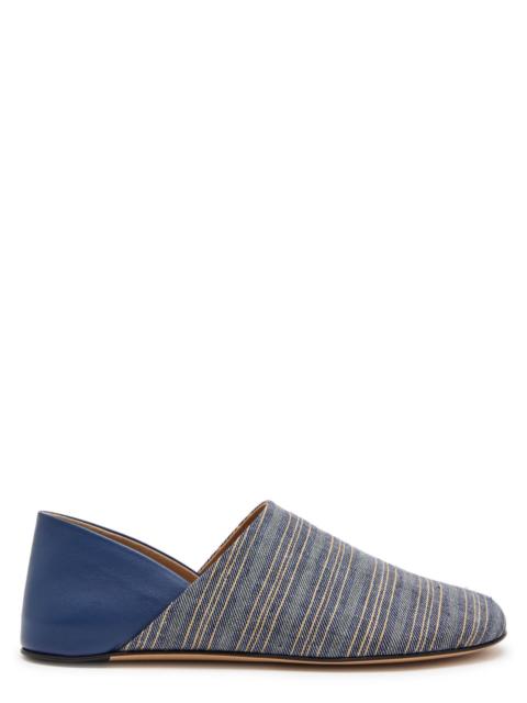 JW Anderson JW Anderson Striped-jacquard Woven Babouche Flats