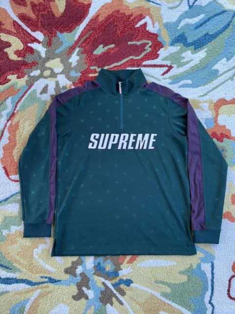 Supreme Supreme Stars Track Half Zip Pullover FW18 Green