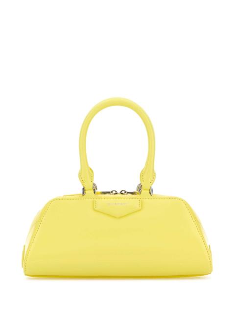 Givenchy Givenchy Women Yellow Leather Mini Antigona East-West Handbag