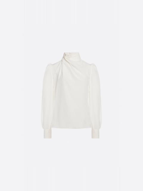 Alessandra Rich HIGH-NECK BLOUSE
