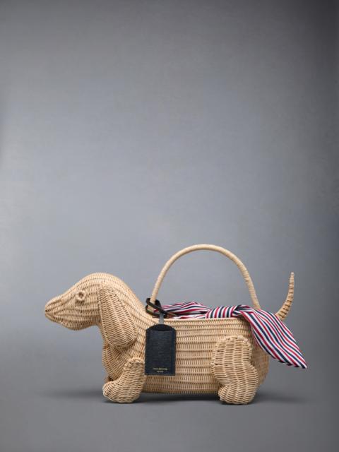 Thom Browne WICKER HECTOR BASKET BAG