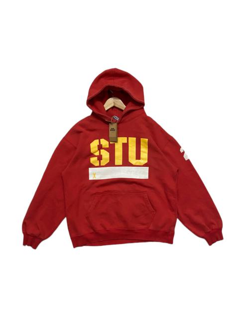Other Designers Vintage - Vintage Stussy Hoodie Big Spell Out Made in USA